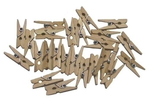 SMART - PINZAS FIXO KIDS MADERA NATURAL PACK de 30 (Ref.68005800)