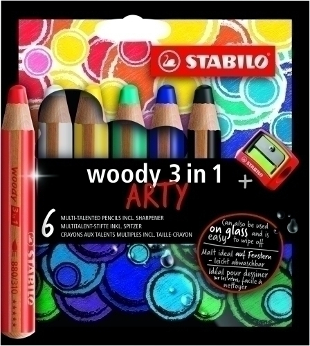 STABILO - LAPICES COLOR WOODY ART.LIN E/6 (Ref.8806-1-20)