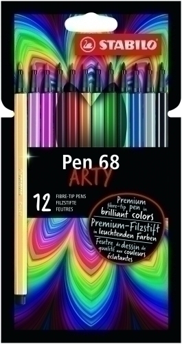 STABILO - ROTUL. PEN 68 ARTY LINE BRUSH C12 (Ref.568/12-21-20)