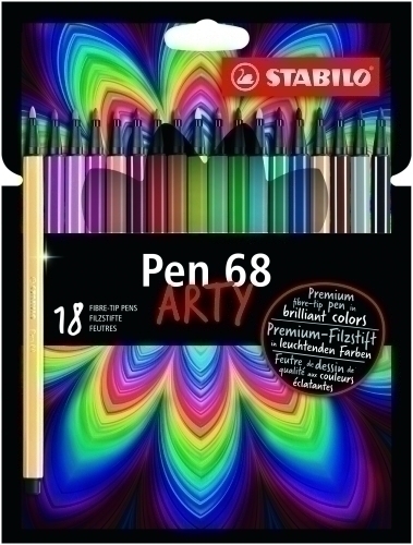 STABILO - ROTUL. PEN 68 ARTY LINE BRUSH C18 (Ref.568/18-21-20)