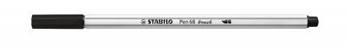 STABILO - ROTULADOR FIBRA PEN 68 BRUSH PUNTA PINCEL NEGRO (Ref.568/46)