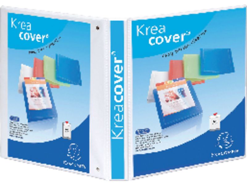 EXACOMPTA - Carpeta anillas Krea corver A4 2- 16 MM Blanco Polipropileno (Ref.51820E)