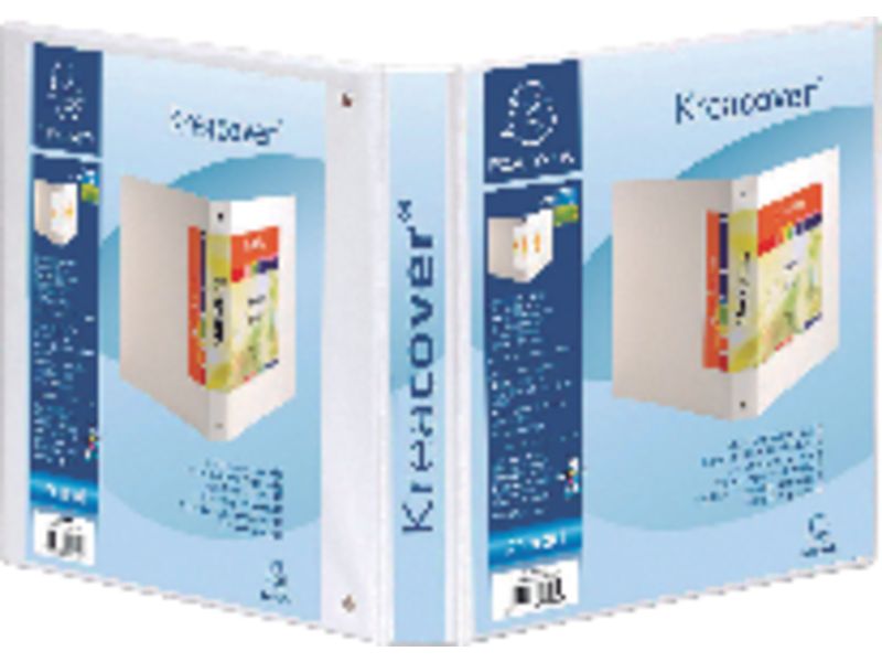 EXACOMPTA - Carpeta anillas Krea Cover A4 2-40 MM Blanco (Ref.51823E)