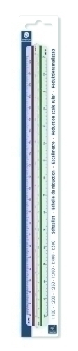 STAEDTLER - ESCALIMETRO 30 CTM. (Escalas 1:100, 1:200, 1:250, 1:300, 1:400, 1:500) (Ref.561 98-4BK)