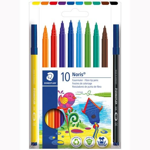STAEDTLER - ESTUCHE 10 ROTULADORES NORIS 326 C/SURTIDOS (Ref.326 C10)