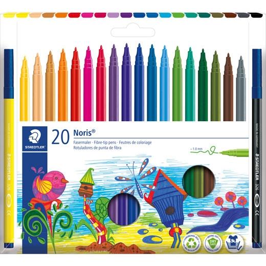 STAEDTLER - ESTUCHE 20 ROTULADORES NORIS 326 C/SURTIDOS (Ref.326 C20)