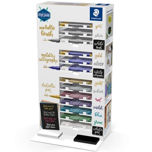 STAEDTLER - EXPOSITOR DE SOBREMESA ROTULADORES METÁLICOS CON DIFERENTES PUNTAS C/SURTIDOS (Ref.832-SCA70)
