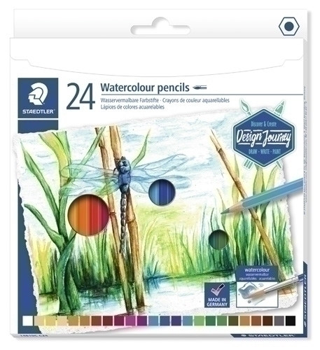 STAEDTLER - LAPICES ACUARELABLES DESIGN JOURNEY 146 10C CAJA de 24 (Ref.14610C C24)