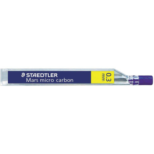 STAEDTLER - MINAS 250 MARS MICRO CARBON 0,3 - HB (TUBO de 12) (Ref.250 03-HB)