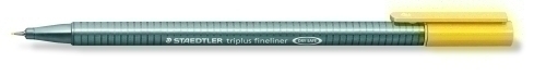 STAEDTLER - ROTULADOR FIBRA 334 TRIPLUS FINELINER AMARILLO (Ref.334-1)