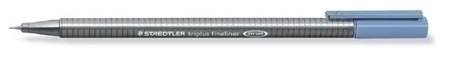 STAEDTLER - ROTULADOR FIBRA 334 TRIPLUS FINELINER AZUL PASTEL (Ref.334-63)