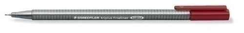 STAEDTLER - ROTULADOR FIBRA 334 TRIPLUS FINELINER CARMIN OSCURO (Ref.334-29)