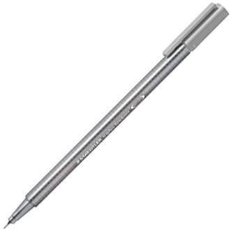 STAEDTLER - ROTULADOR FIBRA 334 TRIPLUS FINELINER GRIS PLATA (Ref.334-82)