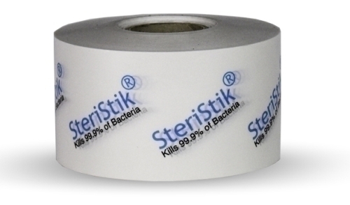 STERISTIK - FILM ANTIMICROBIANO DEFLECTO STERISTICK ROLLO 75mm x 25m SURFACE COVER AUTO-ADHESIVO TRANSPARENTE (Ref.STT-75)