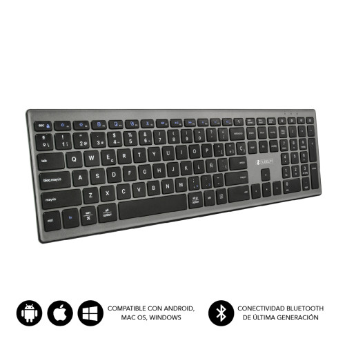 SUBBLIM - KEYBOARD BLUETOOTH PURE EXTENDED GREY (Ref.SUBKB-2PUE201)