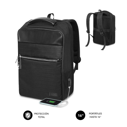 SUBBLIM - MOCHILA DE NEGOCIOS BUSINESS V2 AP BACKPACK 16" BLACK (Ref.SUBBP-2BL1015)
