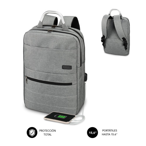 SUBBLIM - MOCHILA ELITE AIRPADDING 15.6'' GREY (Ref.SUB-BP-3EAP001)