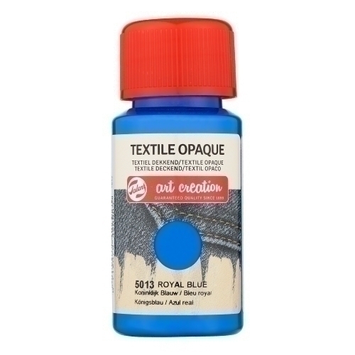TALENS ART CREATION - PINTURA para TELA OPACA 50 ml (bote) AZUL REAL (Ref.402450130)