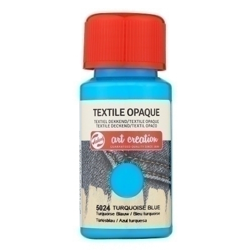 TALENS ART CREATION - PINTURA para TELA OPACA 50 ml (bote) AZUL TURQUESA (Ref.402450240)