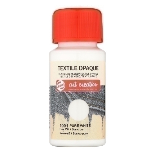 TALENS ART CREATION - PINTURA para TELA OPACA 50 ml (bote) BLANCO PURO (Ref.402410010)