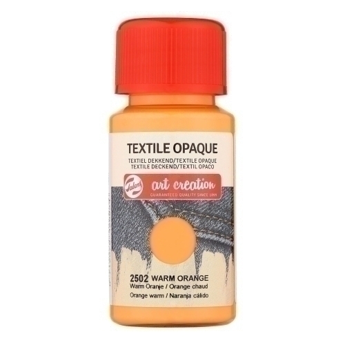 TALENS ART CREATION - PINTURA para TELA OPACA 50 ml (bote) NARANJA CALIDO (Ref.402425020)