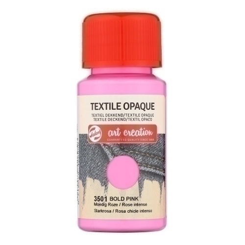 TALENS ART CREATION - PINTURA para TELA OPACA 50 ml (bote) ROSA CHICLE (Ref.402435010)