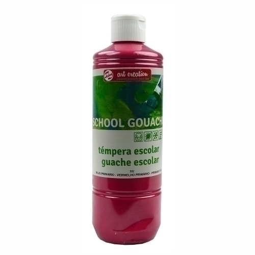 TALENS ART CREATION - TEMPERA GOUACHE 500 ml (bote) ROJO PRIMARIO (Ref.4772332M)