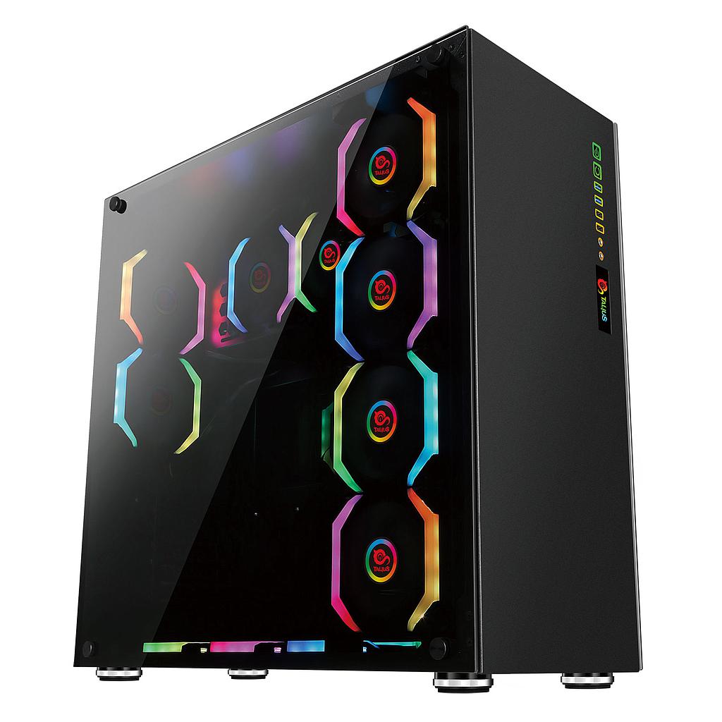 TALIUS - caja E-Atx gaming Avalon cristal templado 4fan USB 3.0 (Ref.TAL-AVALON)