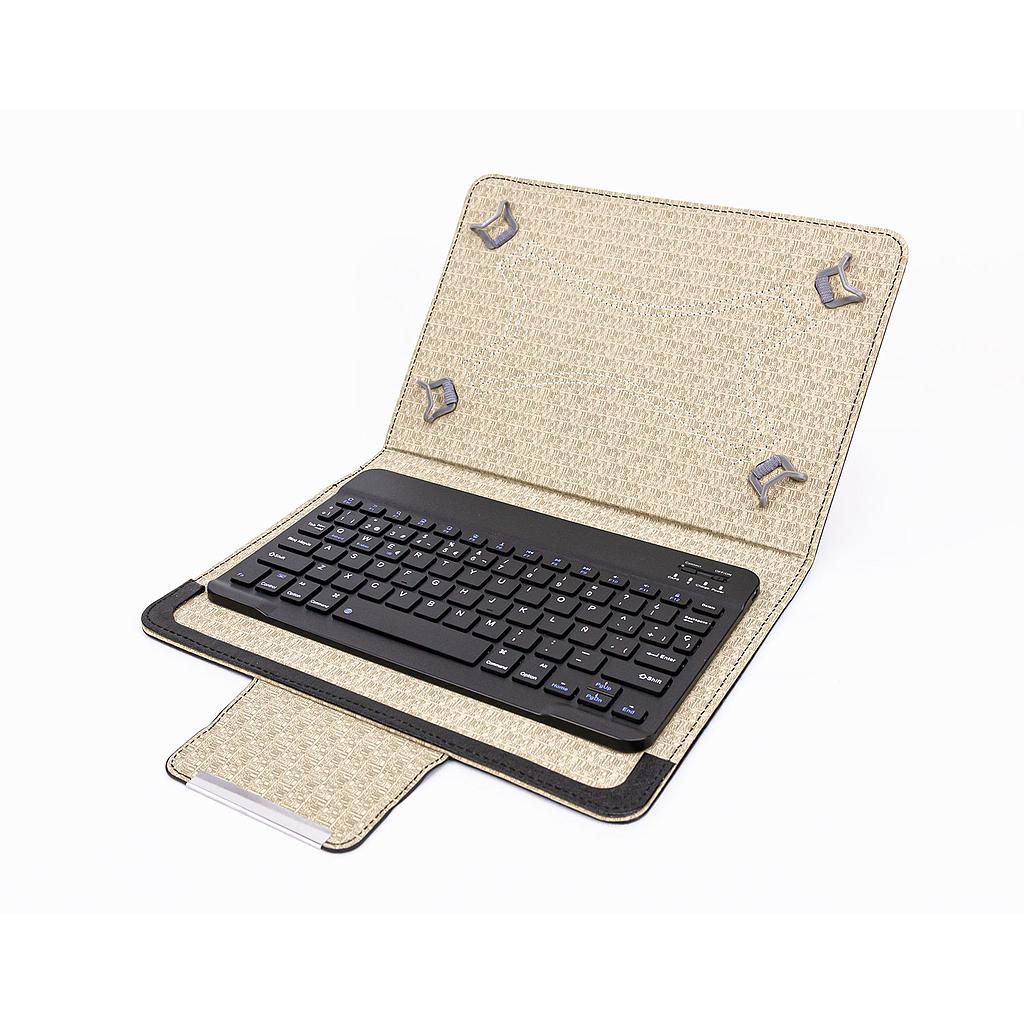 TALIUS - Funda para TABLET 10.1 CON TECLADO Bluetooth CV-3007 black aluminio (Ref.TAL-CV3007-BLK)