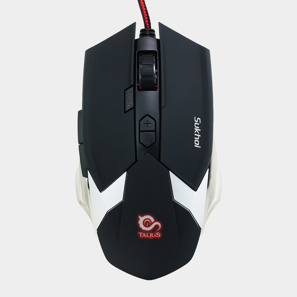 TALIUS - raton gaming Sukhoi 2500DPI 8 botones black (Ref.TAL-SUKHOI)
