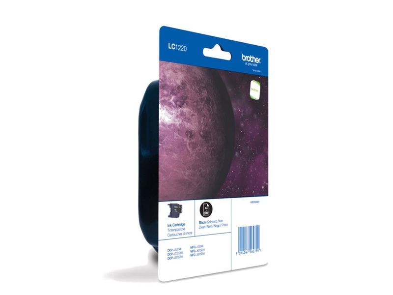BROTHER - Cartuchos ORIGINALES Inyección De Tinta LC1220BK Negro (Ref.LC1220BKBP)