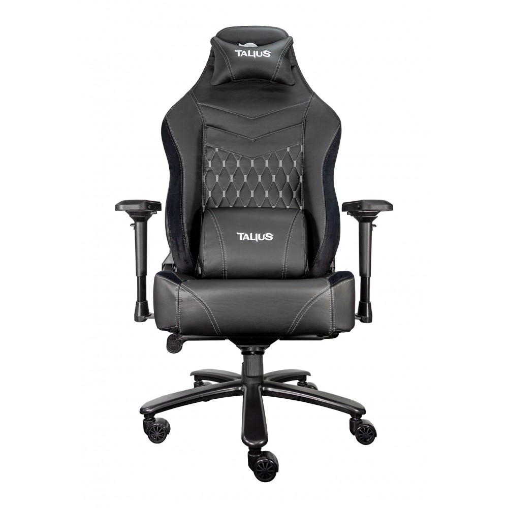 TALIUS - silla Mamut gaming negra/gris 4D, Frog, base metal, ruedas nylon, hasta 170kg (Ref.TAL-MAMUT-GRY)