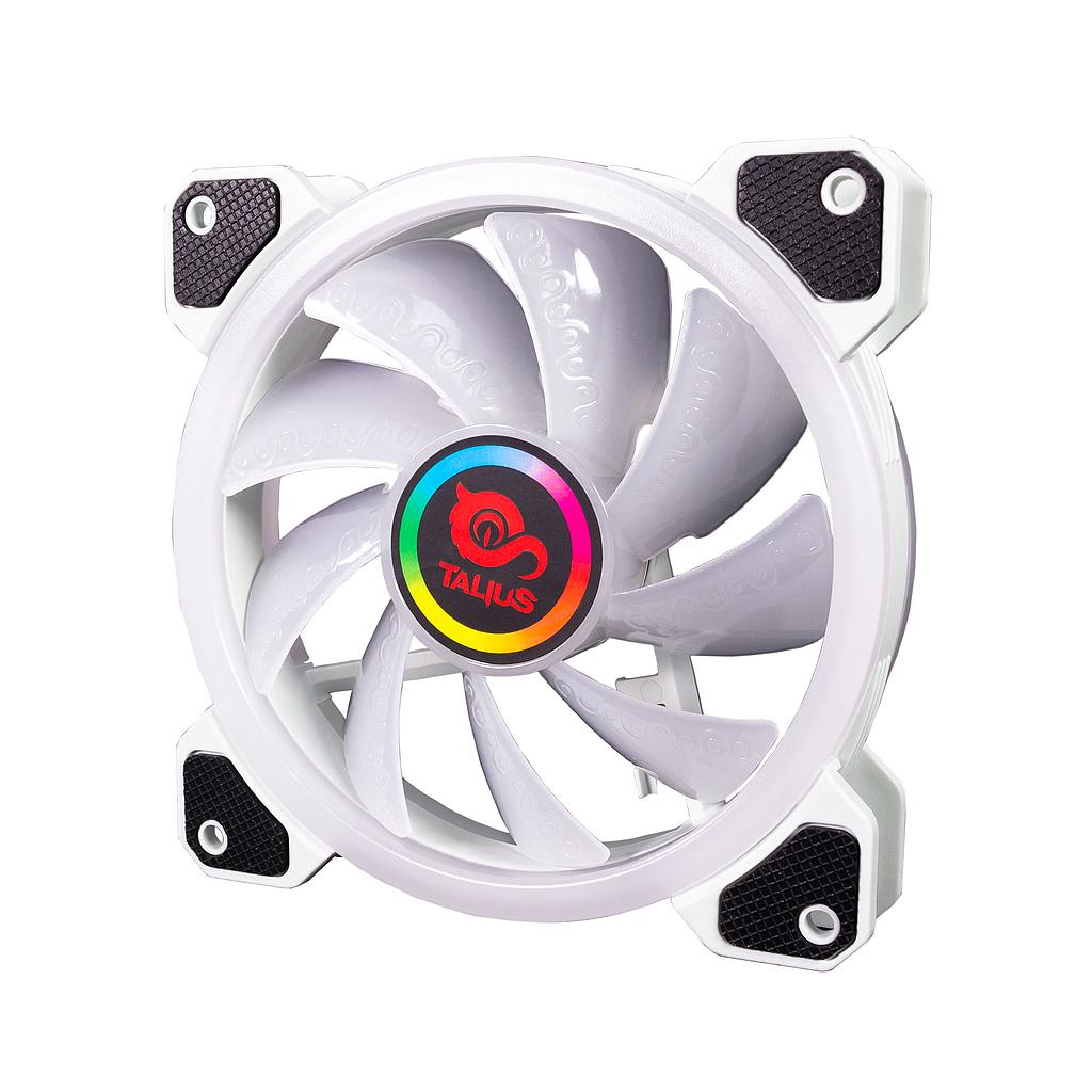 TALIUS - ventilador caja RGB Iris/Cronos Spectrum 16Led 12cm Blanco Retail (Ref.TAL-FAN06WHT)
