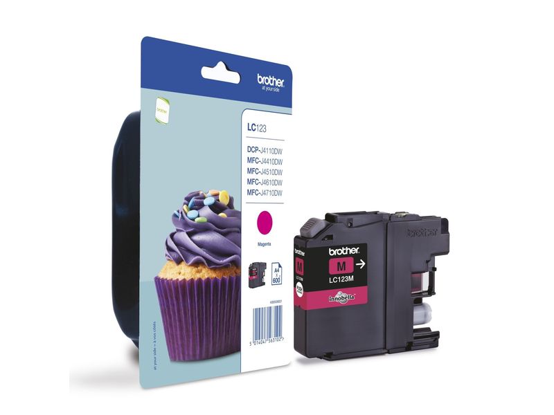BROTHER - Cartuchos ORIGINALES Inyección De Tinta LC123M Magenta (Ref.LC123MBP)