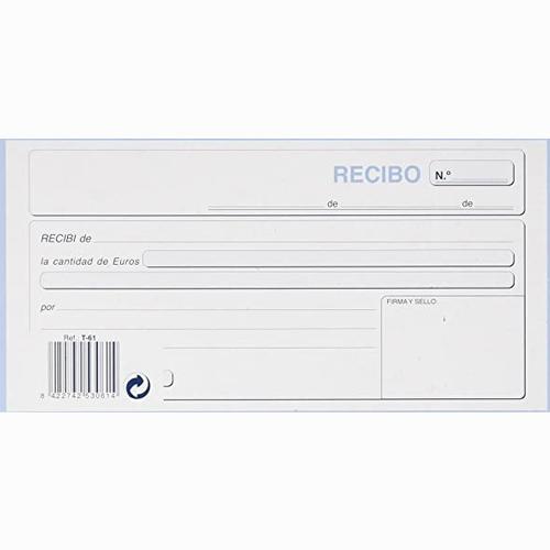TALONARIOS - TALONARIO RECIBOS TERCIO DE FOLIO TRIPLICADO AUTOCOPIA (Ref.T-61)