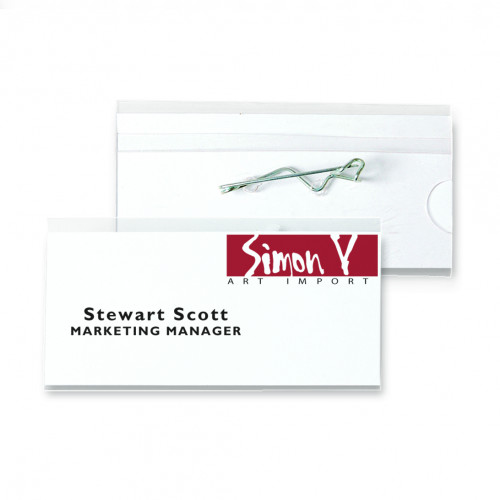 TARIFOLD - KIT DE 10 IDENTIFICADORES CON IMPERDIBLE 75X40MM INCLUYE TARJETAS (Ref.11193)