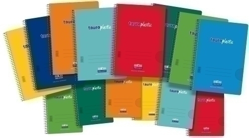 TAURO - BLOCK ZORR. PLASTIC tapa PP Fº 80h HORIZONTAL 46 90g COL.SURTIDOS (Ref.6285/46-90)