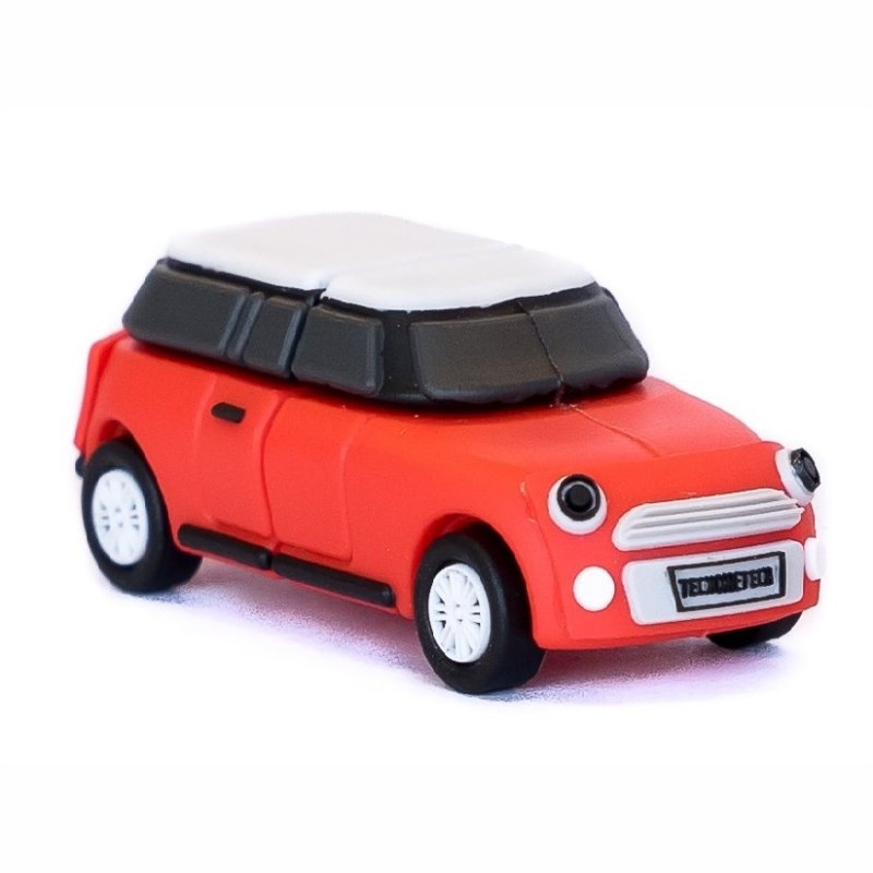 TECH ON TECH - Mini cooper S rojo 32 Gb USB 2.0 (Canon L.P.I. 0,24€ Incluido) (Ref.TEC5156-32)