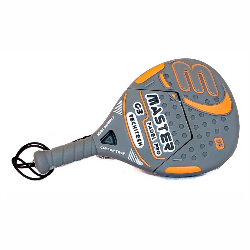 TECH ON TECH - Raqueta padel naranja 32 Gb USB 2.0 (Canon L.P.I. 0,24€ Incluido) (Ref.TEC5152-32)