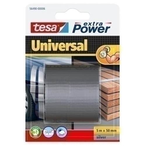 TESA - CINTA AMERICANA EXTRA POWER rollo 5x50 PLATA (Ref.56490-00006-01)