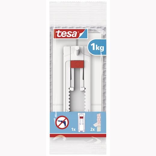 TESA - CLAVO ADHESIVO AJUSTABLE HASTA 1KG PARA PARED LISA (Ref.77774-00008-00)