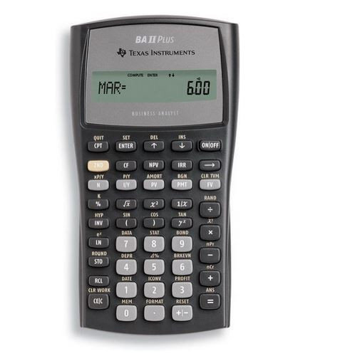 TEXAS INSTRUMENTS - CALCULADORA BA II PLUS (Ref.5801530)