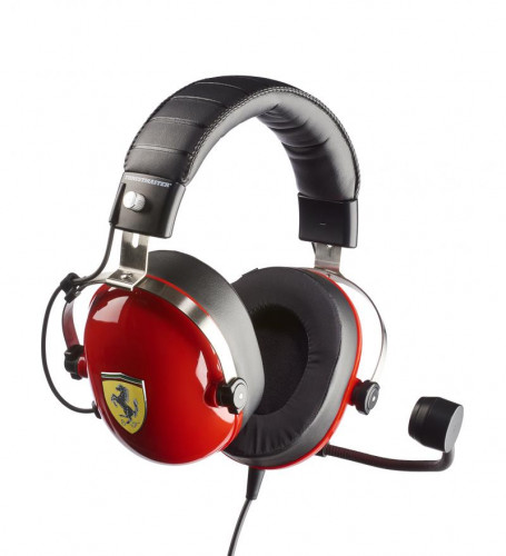 THRUSTMASTER - New! T.Racing Scuderia Ferrari Edition Auriculares Diadema Conector de 3,5 mm Negro, Rojo (Ref.4060105)
