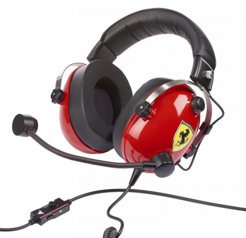 THRUSTMASTER - T.Racing Auriculares Diadema Conector de 3,5 mm Negro, Rojo, Acero inoxidable, Amarillo (Ref.4060197)