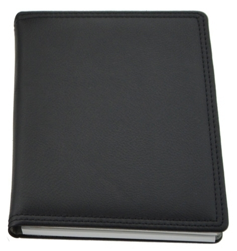 TOMAS CARNERO - CARPETA de CONGRESOS POLIPIEL LISTIN-BLOCK 22x17 CM. NEGRO (Ref.REF. 12)