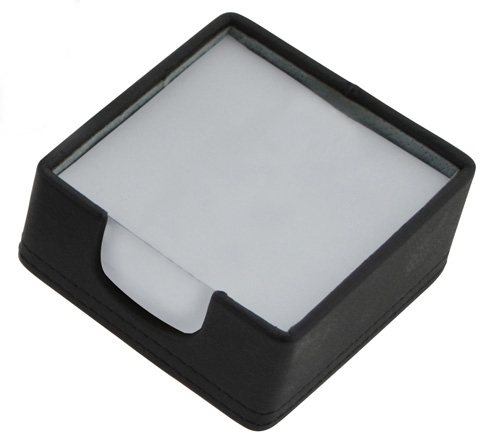 TOMAS CARNERO - PORTA NOTAS OCTAVILLERO POLIPIEL 10x10 CM. CON 250 HOJAS NEGRO (Ref.REF. 14)