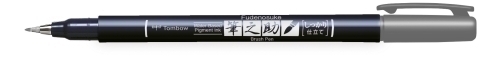 TOMBOW - ROTULADOR CALIGRAFIA FUDENOSUKE PUNTA DURA GRIS (Ref.WS-BH49)