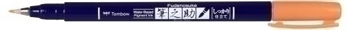 TOMBOW - ROTULADOR CALIGRAFIA FUDENOSUKE PUNTA DURA NARANJA NEON (Ref.WS-BH93)