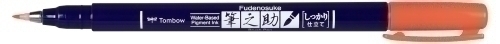 TOMBOW - ROTULADOR CALIGRAFIA FUDENOSUKE PUNTA DURA ROJO NEON (Ref.WS-BH94)