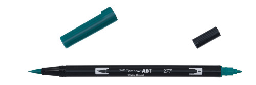 TOMBOW - ROTULADOR DOBLE PUNTA PINCEL VERDE OSCURO (Ref.ABT-277)
